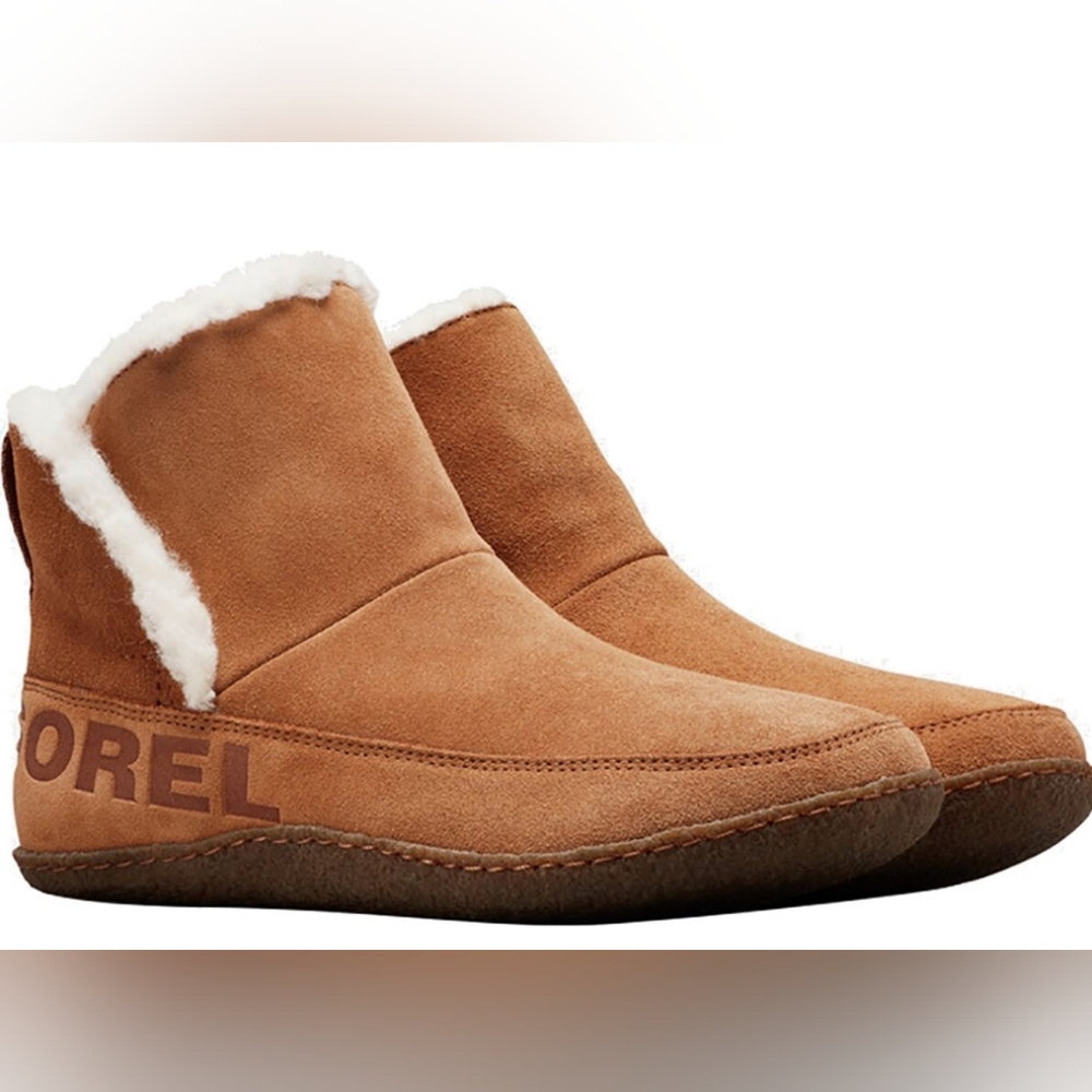 Sorel Nakiska Tan Winter Boots with White Trim Size 10 MSRP $104.95 - Picture 2 of 13